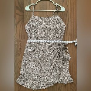 XL Abercrombie Animal Print Wrap Dress